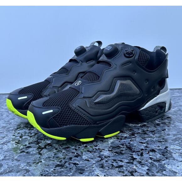 Reebok Aries Instapump Fury 94 Color Black Grey Lime 100208650 Men Us8.5